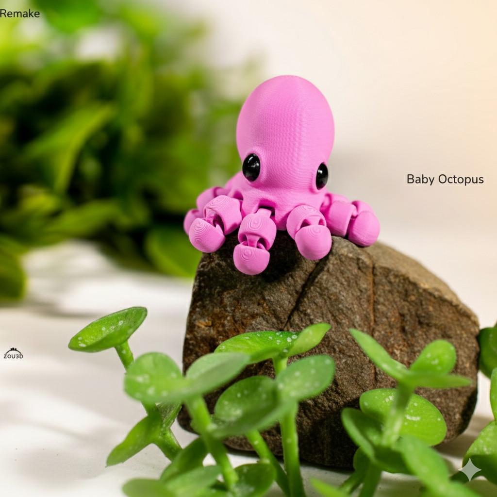 BendyBits™ – Flexibel 3D‑geprint collectable