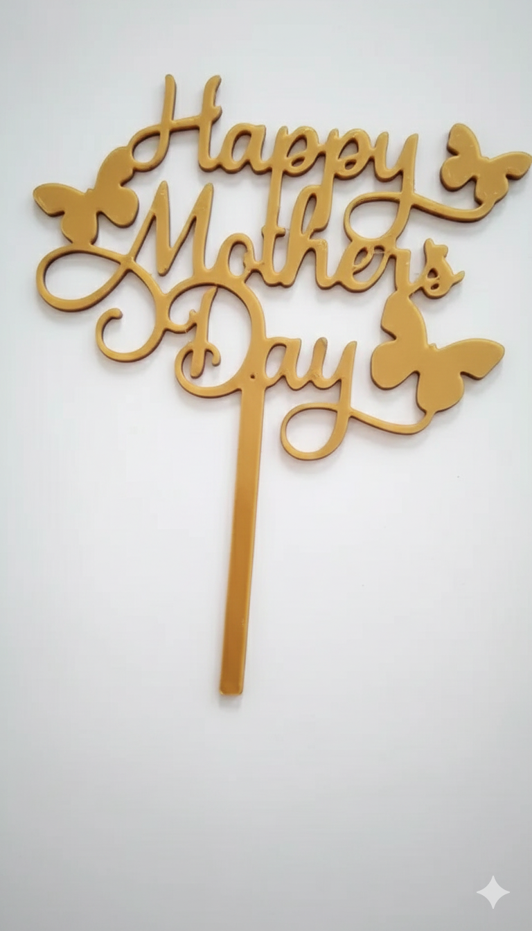 Cake Topper – Naam, Leeftijd of Tekst op Maat gepersonaliseerd