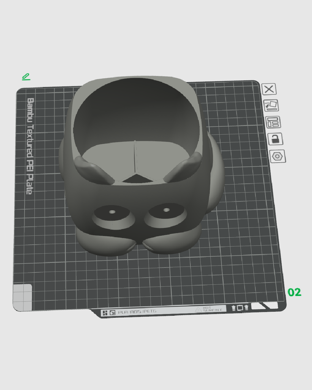 Grumpy Kat Plantenpot | 3D Geprinte Bloempot voor Kamerplanten