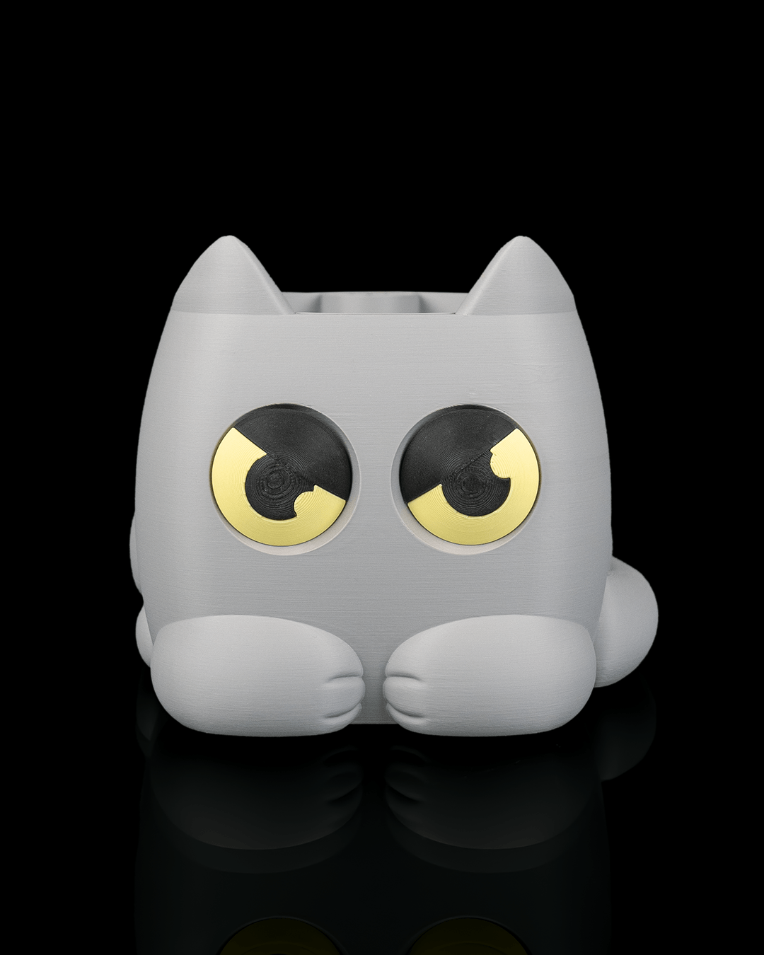 Grumpy Kat Plantenpot | 3D Geprinte Bloempot voor Kamerplanten