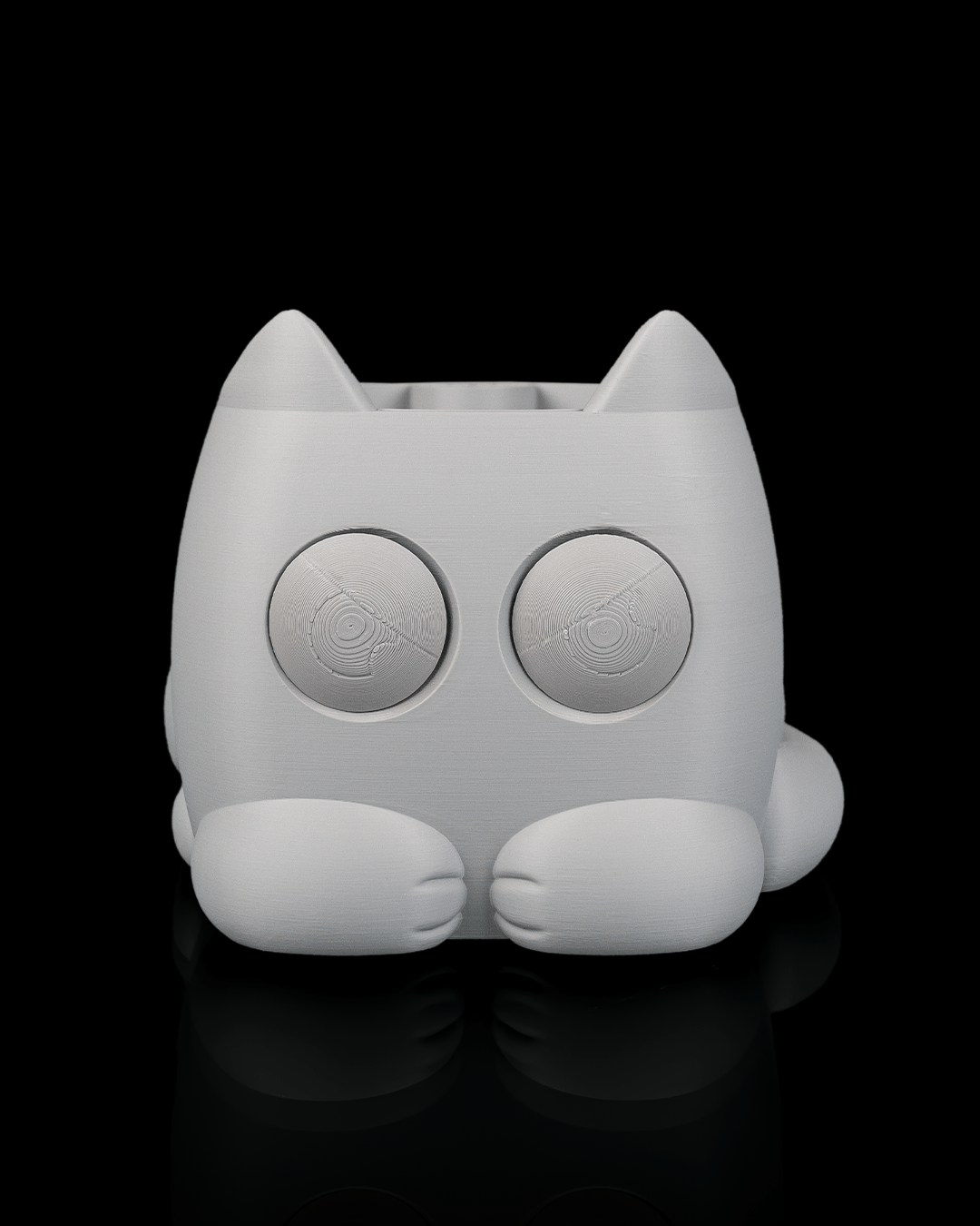 Grumpy Kat Plantenpot | 3D Geprinte Bloempot voor Kamerplanten