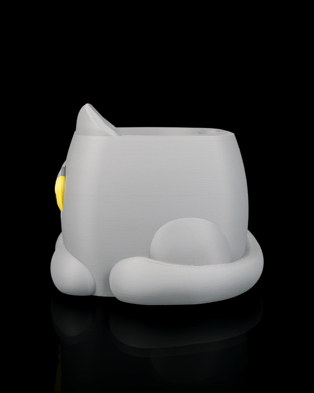 Grumpy Kat Plantenpot | 3D Geprinte Bloempot voor Kamerplanten