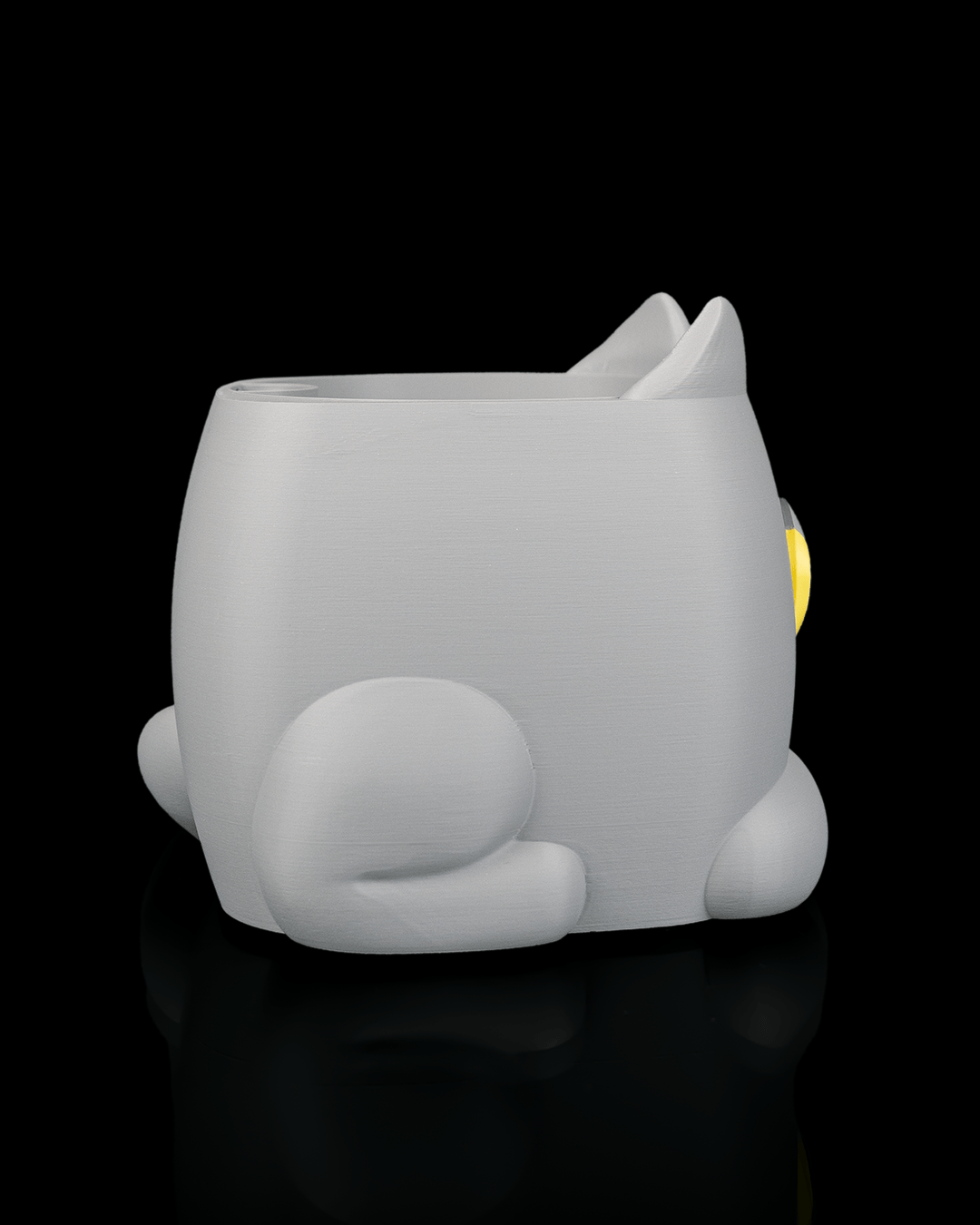Grumpy Kat Plantenpot | 3D Geprinte Bloempot voor Kamerplanten