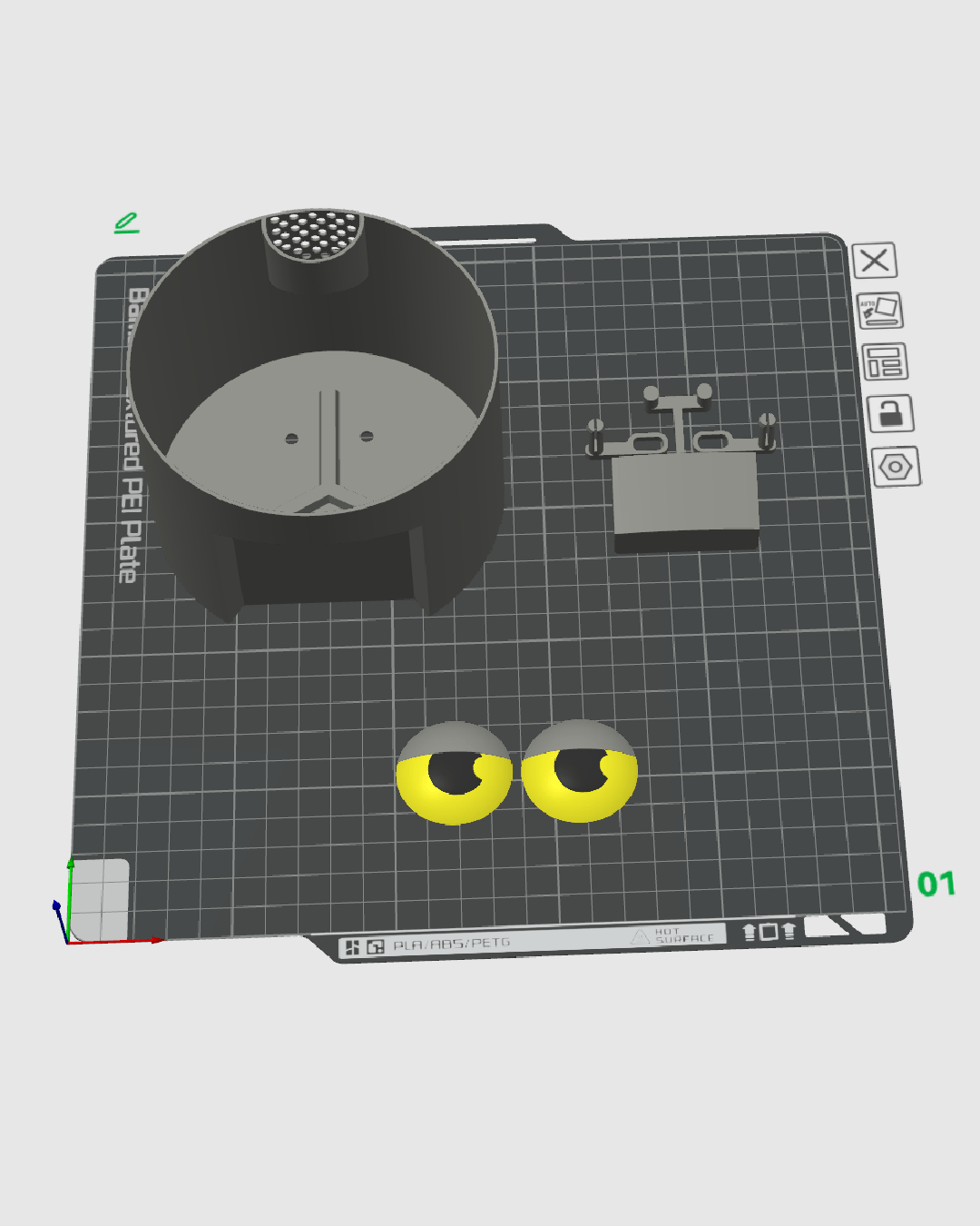 Grumpy Kat Plantenpot | 3D Geprinte Bloempot voor Kamerplanten