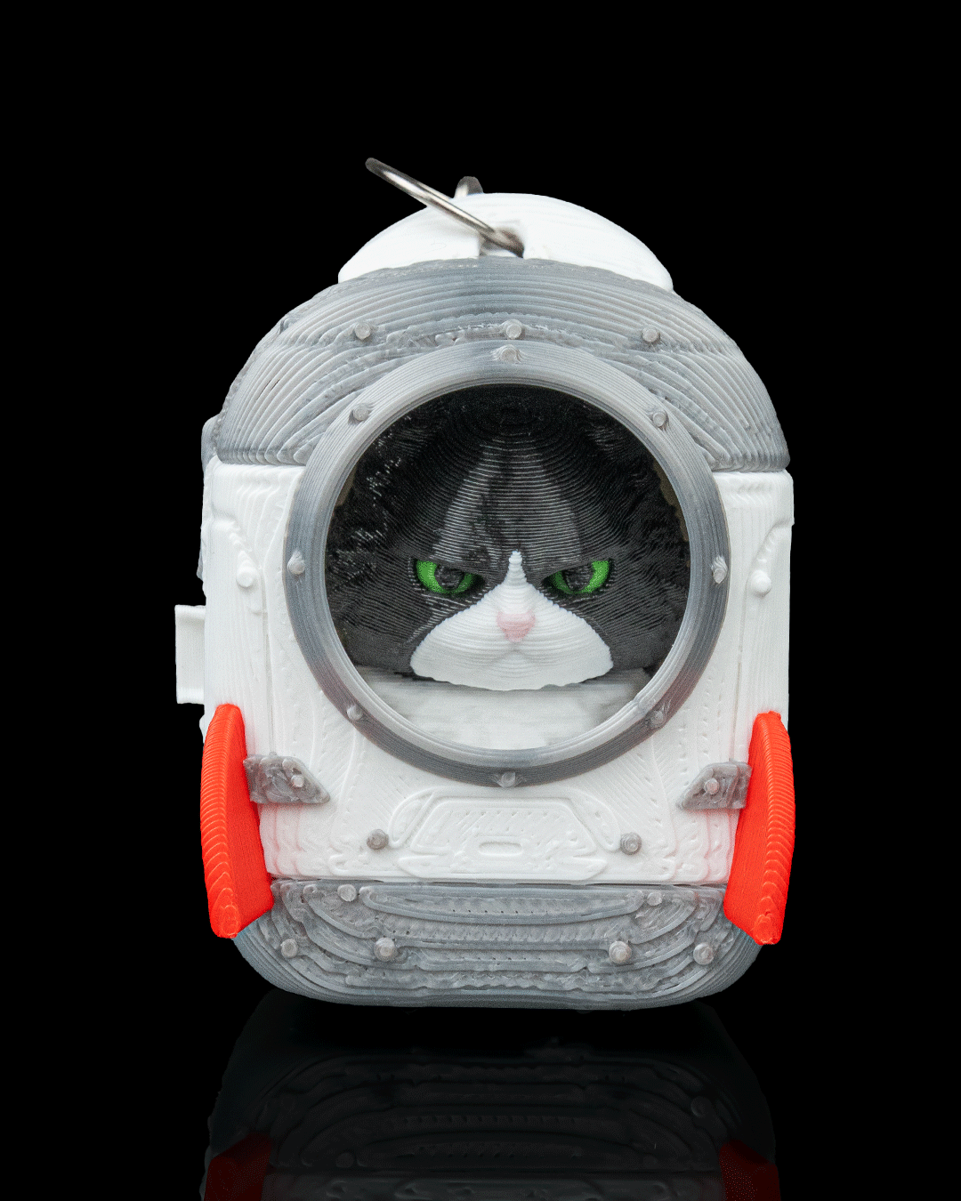Katten Sleutelhanger met Rugzak | 3D Geprint | Diverse Kattenrassen