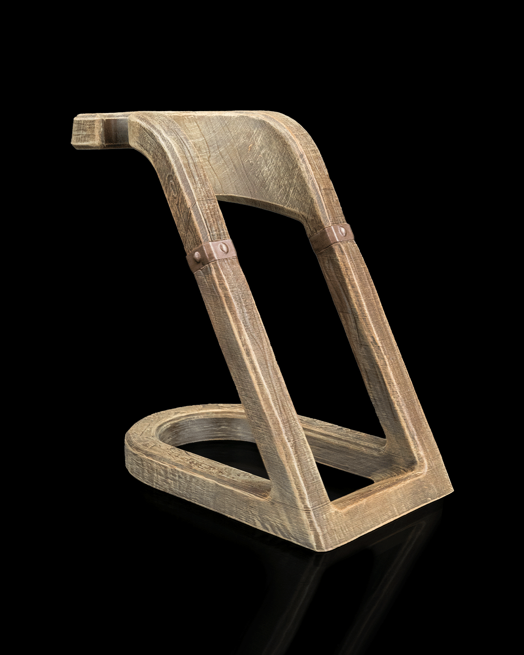 The Oak Rest | Wijnfles & Wijnglas Houder met Houtlook