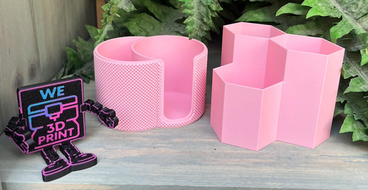 Badkamer Organizer Bundel – Make‑up Kwast Houder + Wattenhouder