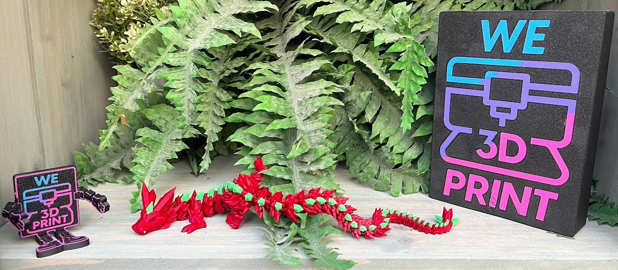 Cinderwing Crystal Dragon – Flexibele Articulated 3D‑geprinte Fantasy Draak