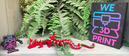 Cinderwing Crystal Dragon – Flexibele Articulated 3D‑geprinte Fantasy Draak