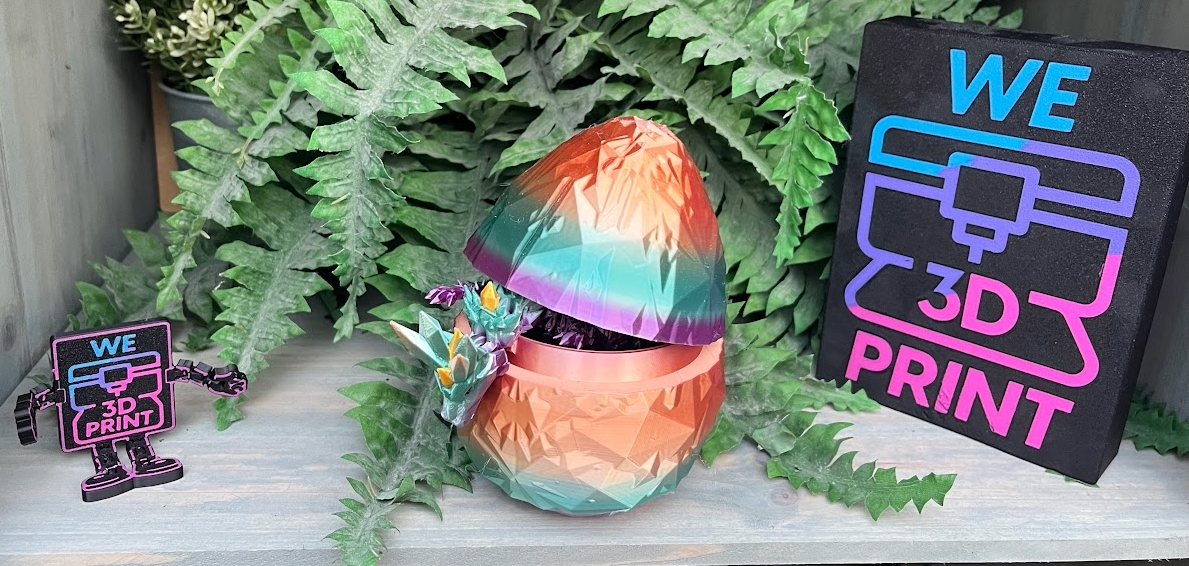 Cinderwing Crystal Dragon – Flexibele Articulated 3D‑geprinte Fantasy Draak