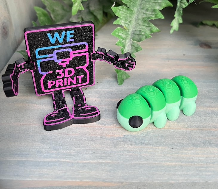 BendyBits™ – Flexibel 3D‑geprint collectable
