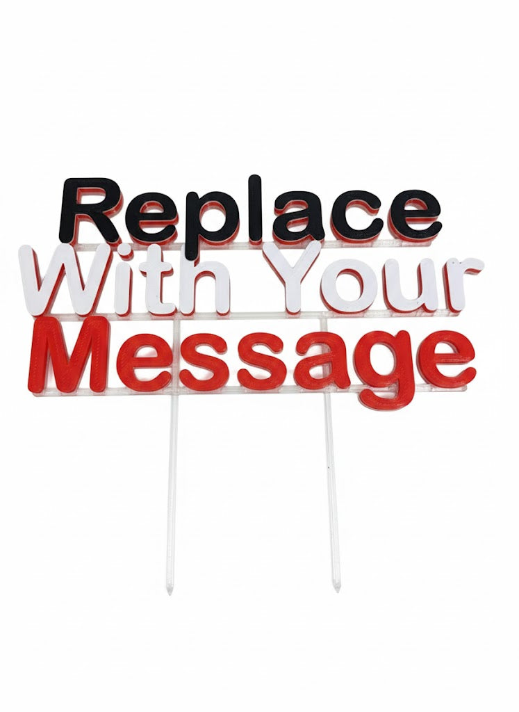 Cake Topper – Naam, Leeftijd of Tekst op Maat gepersonaliseerd