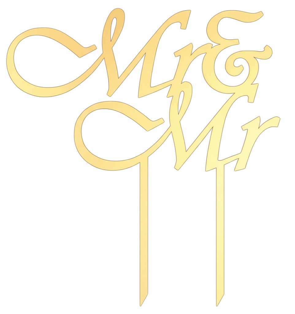 Cake Topper – Naam, Leeftijd of Tekst op Maat gepersonaliseerd